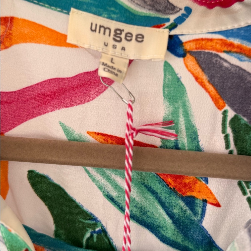 Umgee White Multicolor Floral Tiered Midi Dress - Picture 3 of 10